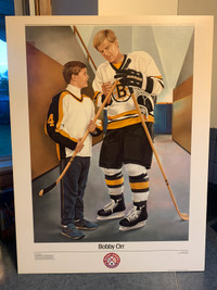 Bobby Orr “The Autograph” MOUNTED PRINT ART Bruins Booth 278
