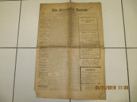 Vintage Copy Of The StreetsvilleReviewCircaJanuary 23 1919 RARE