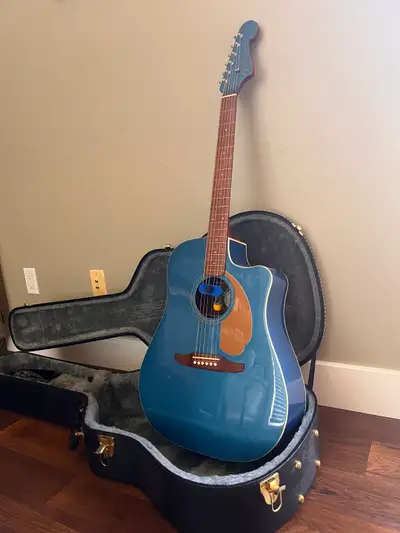 Fender Redondo - Rare Blue Acoustic Guitar with Case, View more