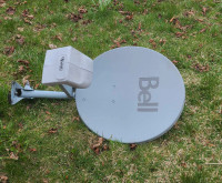 Bell satellite dish with dual LNB
