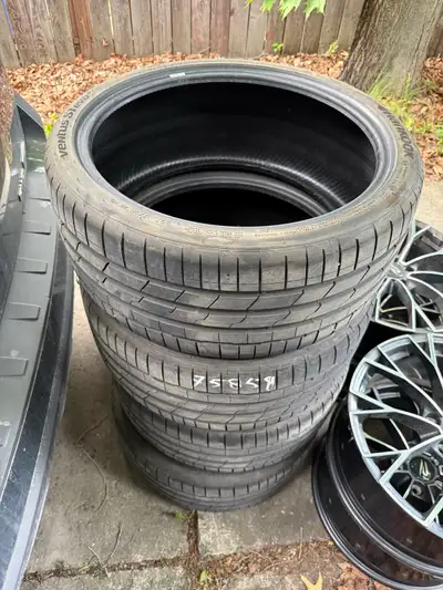 Brand new tires, 235/35 R19. Not even 200km on them. Please text 250 961 9819 if interested.
