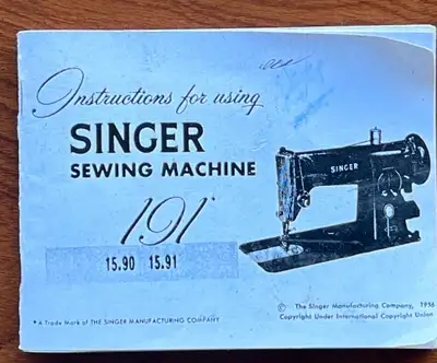 Antique Sewing machine in working condition. Folds down into table.