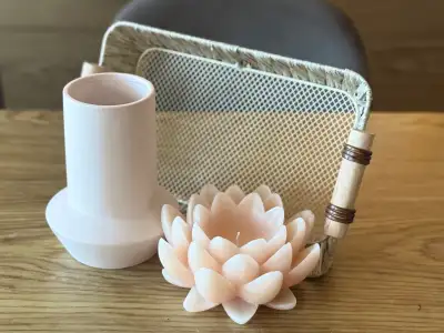 Set of Decorative Items - EQ3 Vase, Brand New Candle, View more