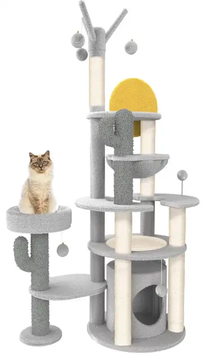 [INTO THE WEST]Inspired by old movies,this cat tower retro 1920s' western American world.You can fee...