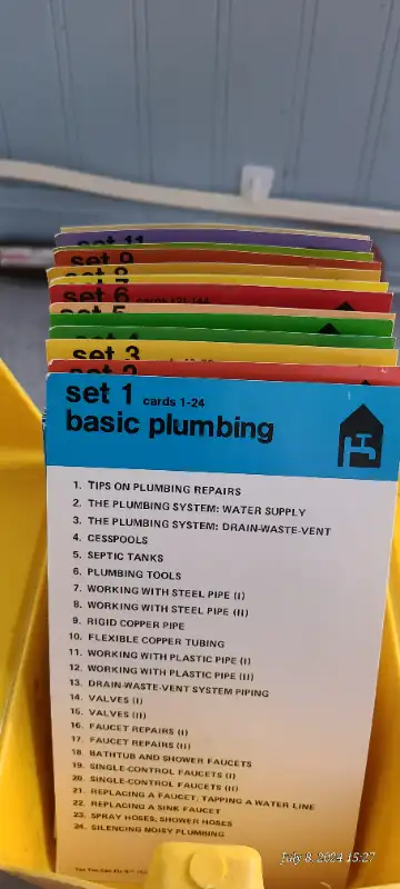 Self Help Flashcards to fix things around the house. $5 Pick up near Birdshill park of Highway 59 no...