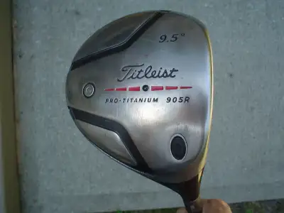 Titleist 905R titanium driver 9.5 loft with stiff graphite shaft, View more
