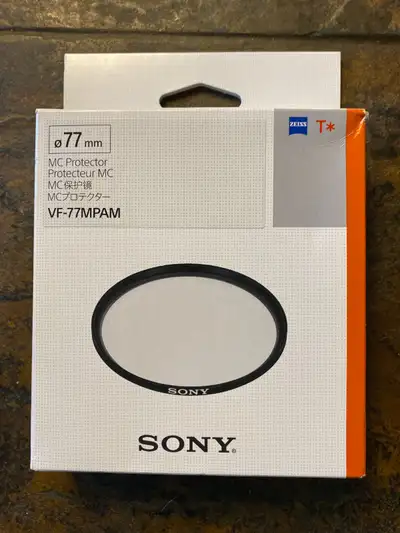 Sony OEM VF77MPAM 77mm Multi Coated Protective Lens Filter Zeiss, View more