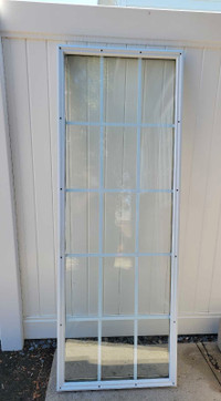 Window with plastic frame