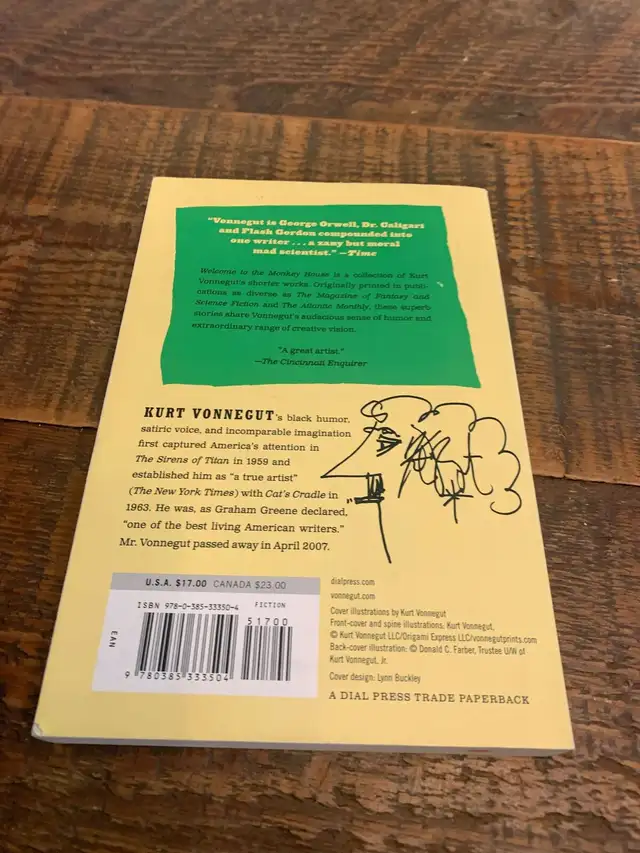 Welcome to the monkey house by Kurt Vonnegut  in Fiction in Mississauga / Peel Region - Image 3