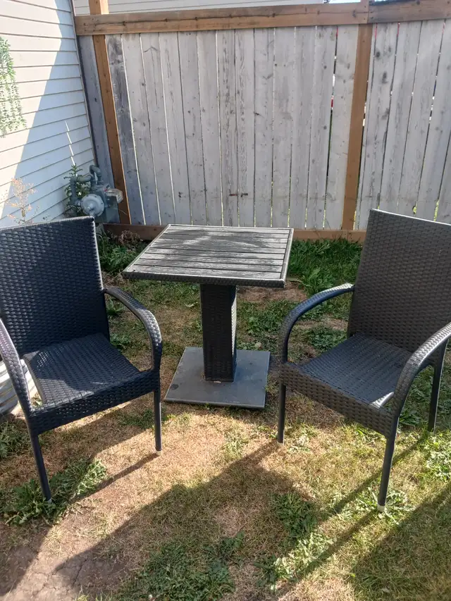 Garden chairs and table. Open to offers63735877776769120
