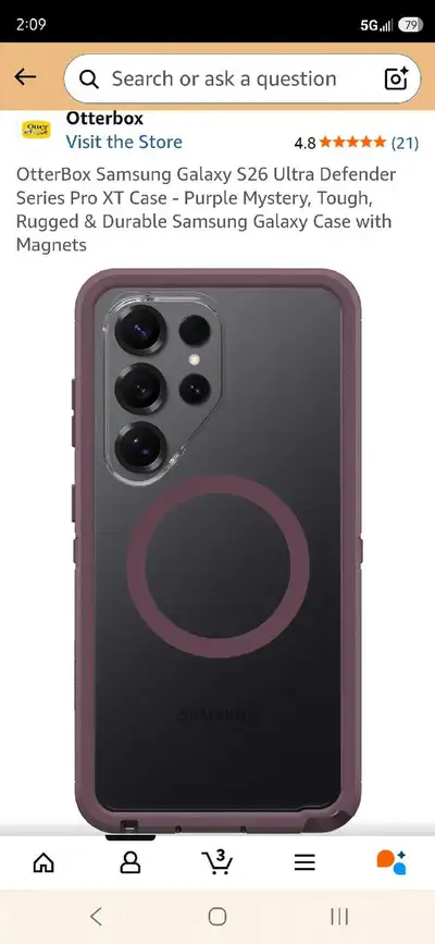 s26 ultra outerbox purple, View more