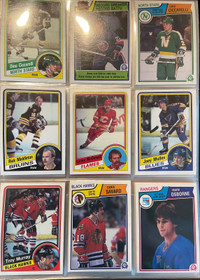 Small binder of 80s and 90s hockey cards