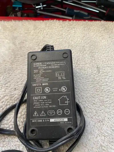 Battery charger for Lectronic Kaddy golf cart batteries. Good condition. Asking$30 Pickup is north s...