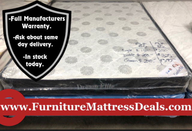 Brand New RV King SHORT 76"x74"x7.5"Thick Coil Mattress only $35 in Beds & Mattresses in Grande Prairie