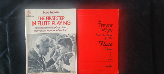 Two music books for a beginning flute player in Woodwind in City of Halifax