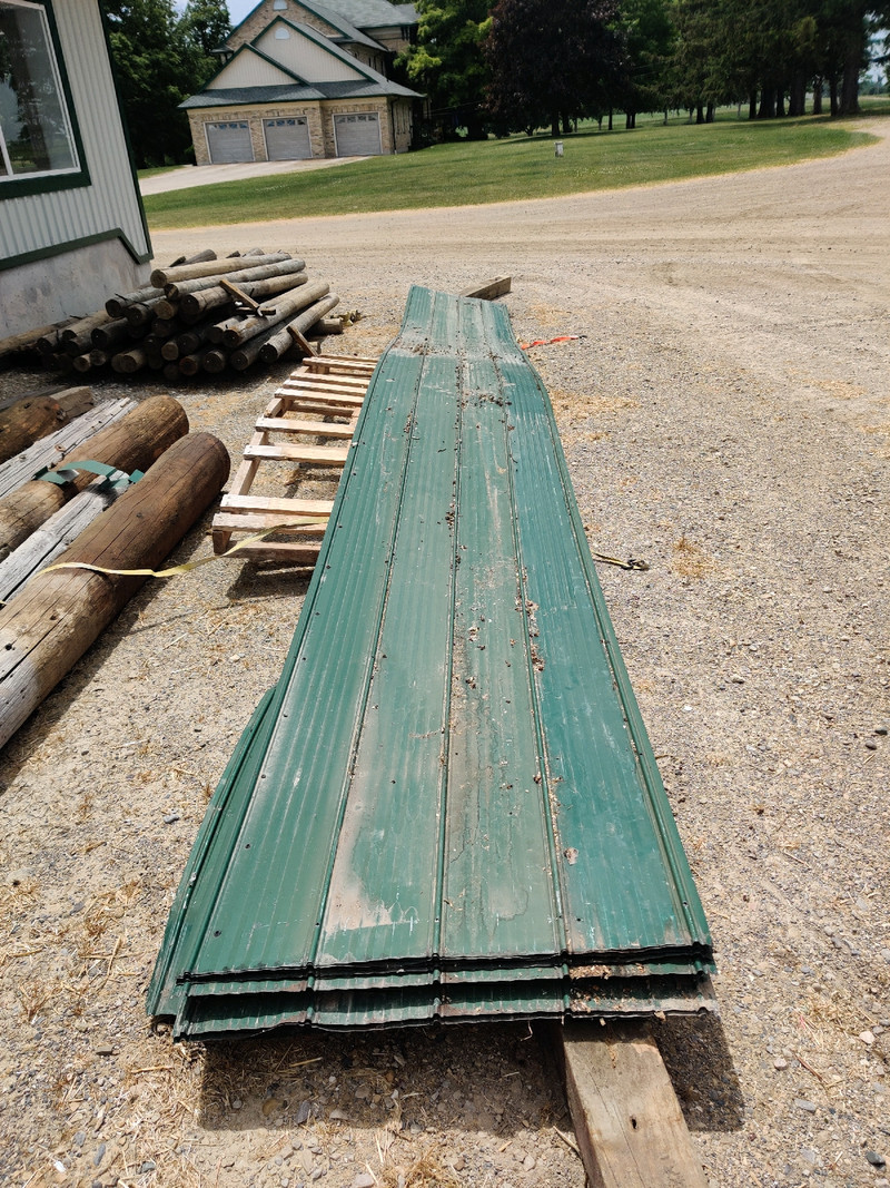 Used roofing steel and ridge cap Roofing Kitchener / Waterloo Kijiji