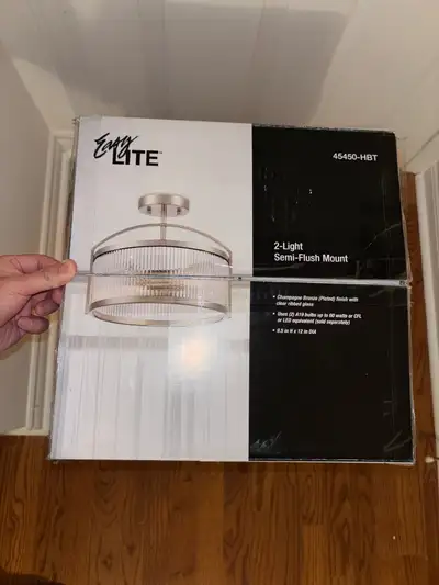 Easylite 2-Light Semi-Flush Mount, View more