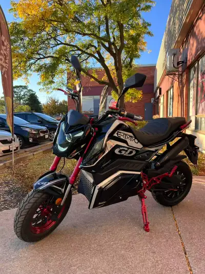 GANDAN TURBO 72V/32 Black | $650 OFF | Motorcycle Style eBike, View more