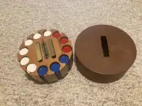Poker Chip Carousel and Chips