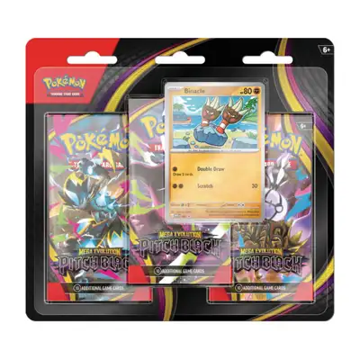 Pokemon TCG Mega Evolution Pitch Black 3 Pack Blister Factory, View more