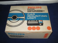 Vintage car audio rare Philips cassette player and adapter NOS
