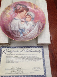 5 Bradford Exchange Mother's day collection plates