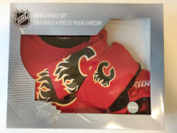 NHL Infant 4 Piece Box Set Cal. Flames And Ott. Senators