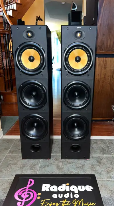 B&W DM604 S1 Kevlar Tower Speakers - Made in England, View more