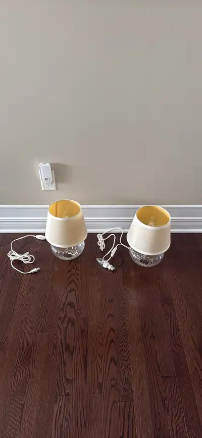 Glass perfect condition Lamps (pair), View more