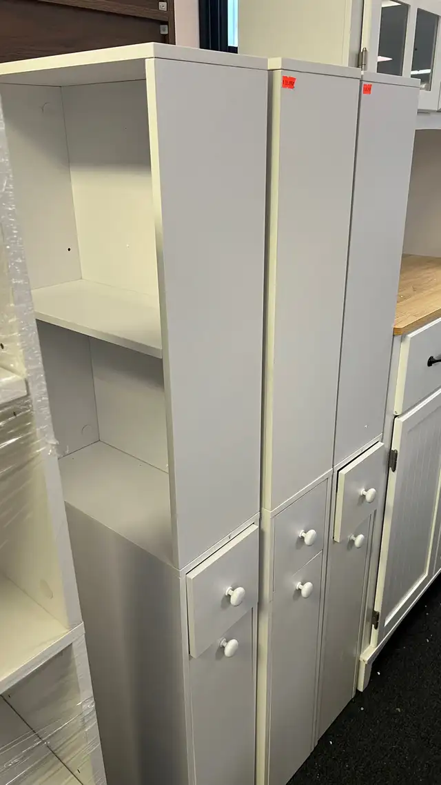 Tall Bathroom Cabinet, Slim Bathroom Storage Cabinet, Freestandi in Bathwares in Markham / York Region - Image 2