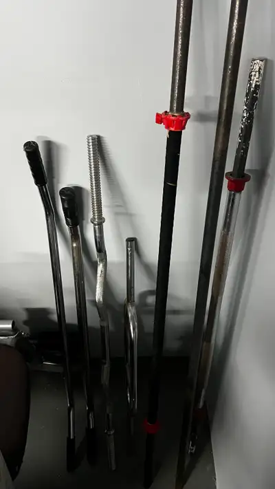 Steel and Metal weightlifting bars, View more