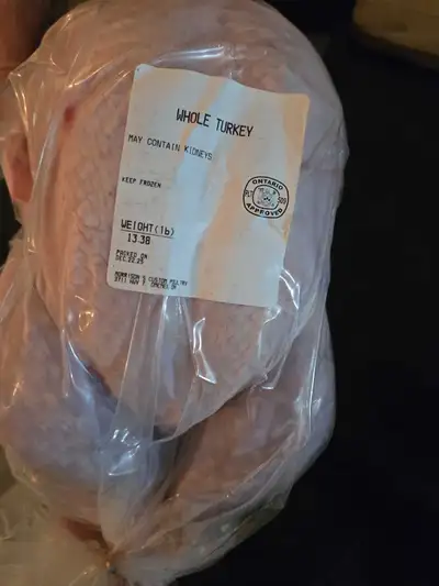 I'm selling a whole turkeys, weighing 16lbs plus packed on Dec 22, 2025. While I can't guarantee a f...