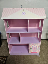 Children Kids Doll House Display Shelf Storage Bookcase
