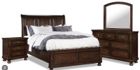Bedroom Furniture Chelsea Dresser Nightstand Mirror 4 Piece Set