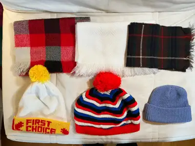 Unisex WINTER SCARVES/TOQUES/SOCKS-Some Wool-Excellent Condition, View more
