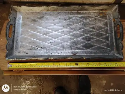 Serving tray old, View more