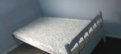 Single bed with new mattress , View more