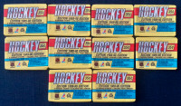 Lot de 10 paquets de collants 1989-90 O-Pee-Chee Hockey stickers