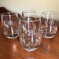 Set of 4 Bailey's Gold Confetti Tumblers Drink Glasses
