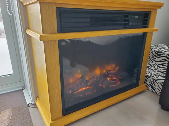 31"  Electric Fireplace/ Heater in Fireplace & Firewood in Kingston - Image 2