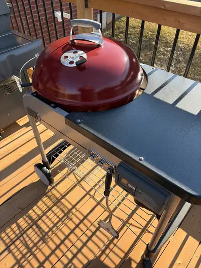 Weber charcoal bbq with propane start
