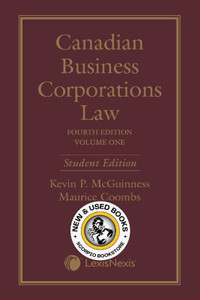 Canadian Business Corporations Law 4E Vol 1 9780433530190