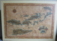 Antique Map mounted