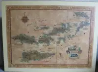 Antique Map mounted