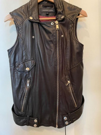 Leather vest by Andrew Marc (New York)