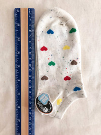 A Pair of 100% Cotton Short Socks ~ Fast Shipping