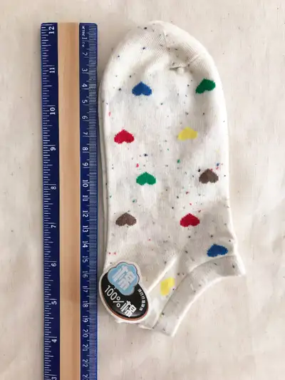 A Pair of 100% Cotton Short Socks ~ Fast Shipping, View more