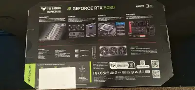 ASUS TUF RTX 5080 16GB OC – Brand New, Sealed, View more