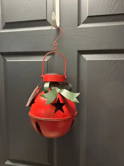 Christmas Metal Bell Solar Lamp, View more