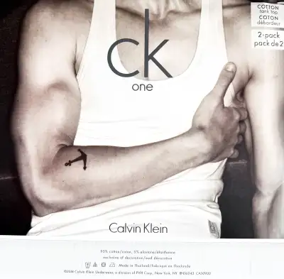 Calvin Klein Men's Cotton Tank 2-Pack, Large, White or Black, View more
